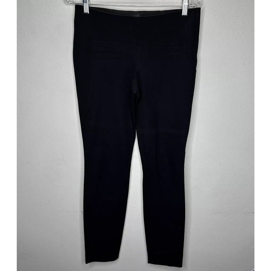 COS Black Stretch Side Zip Flat Front Slim Fit Leggings Trousers Pants 38
