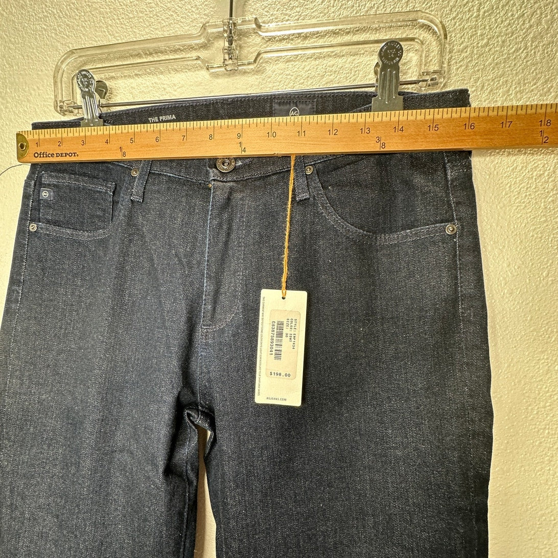 NWT AG Adriano Dark Wash Prima Cigarette Leg 5 Pocket Denim Jean 30R