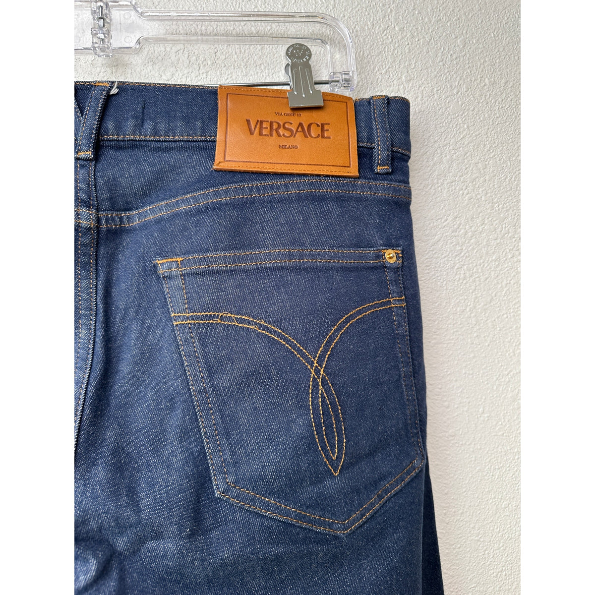 Versace Jeans Dark Wash Blue Men's US 33 Taylor Fit Straight Leg