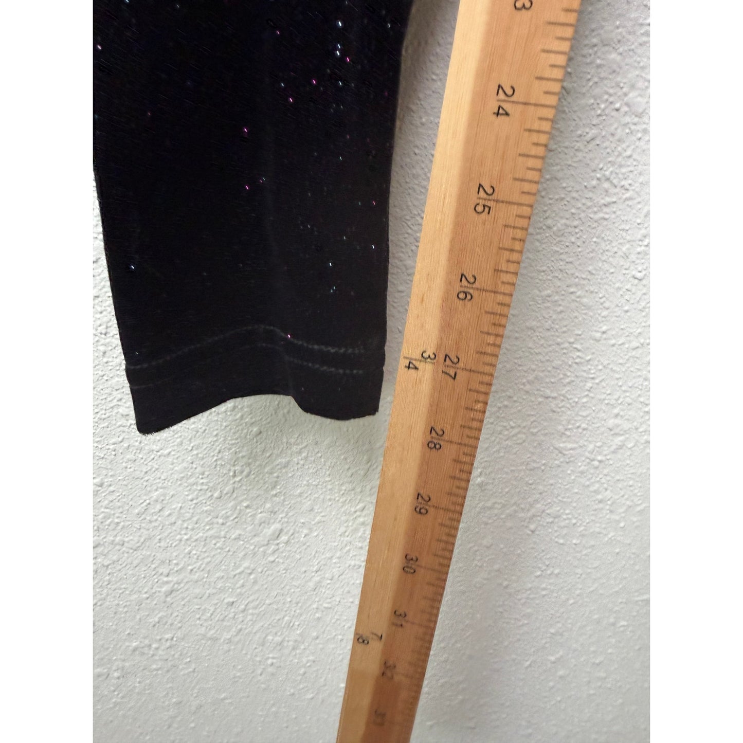 NWT RARE Cali Sun & Fun Black Stardust Leggings Womens L