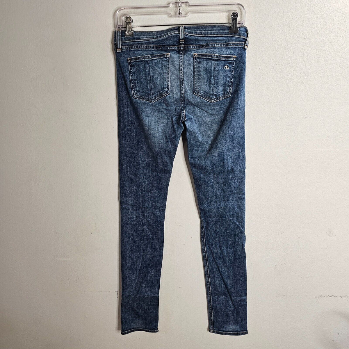 Rag & Bone Brimfield Medium Wash Low Rise Skinny Jeans Intentional Fading 27