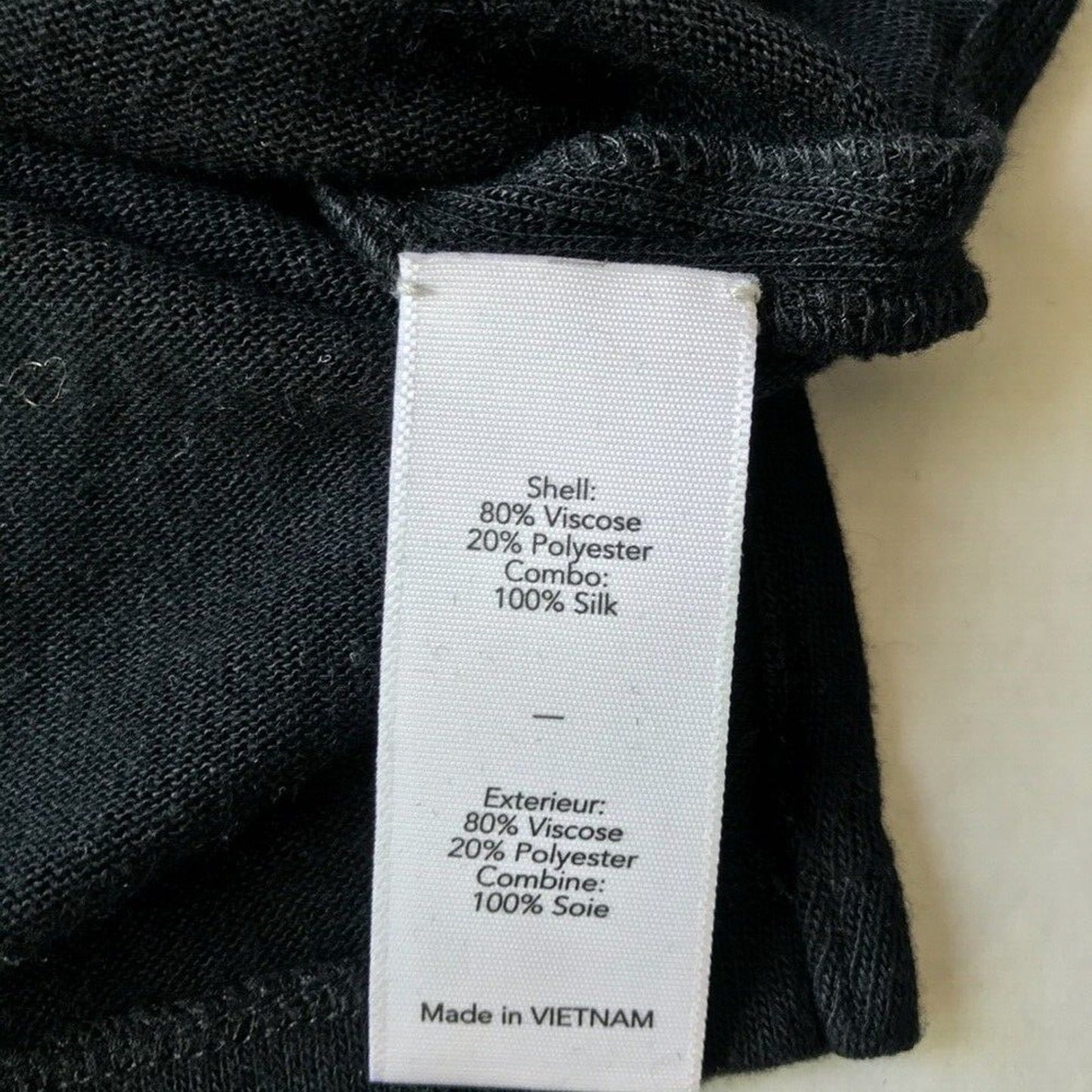 Elizabeth & James Silk Black Sheer Mesh Back Long Sleeves Blouse Sweater XS