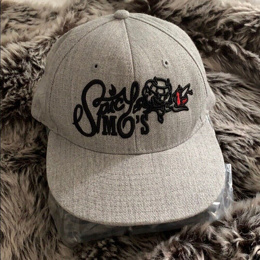 Cute Spicy Mos Denim Heathered Gray Adjustable Baseball Hat Chili Pepper Cap