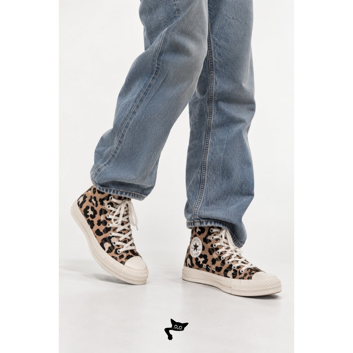 NIB Converse Chuck 70 Hi Leopard Print High Top Sneakers Women's US 7.5