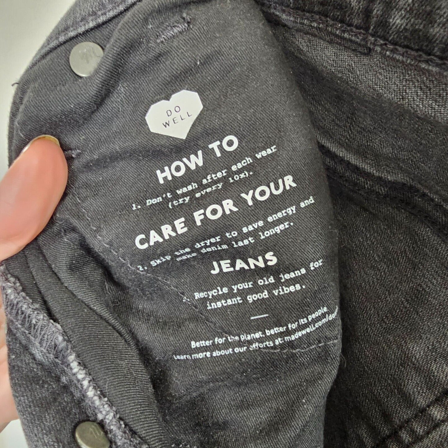 Madewell Dark Gray Raw Hem 10" High Rise Skinny Jeans Button Through Edition 28