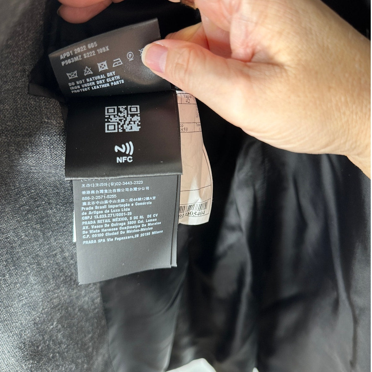 Prada Single Breasted Wool ReNylon Jacket Elasticized Cuff Retail $4700 42 / XL
