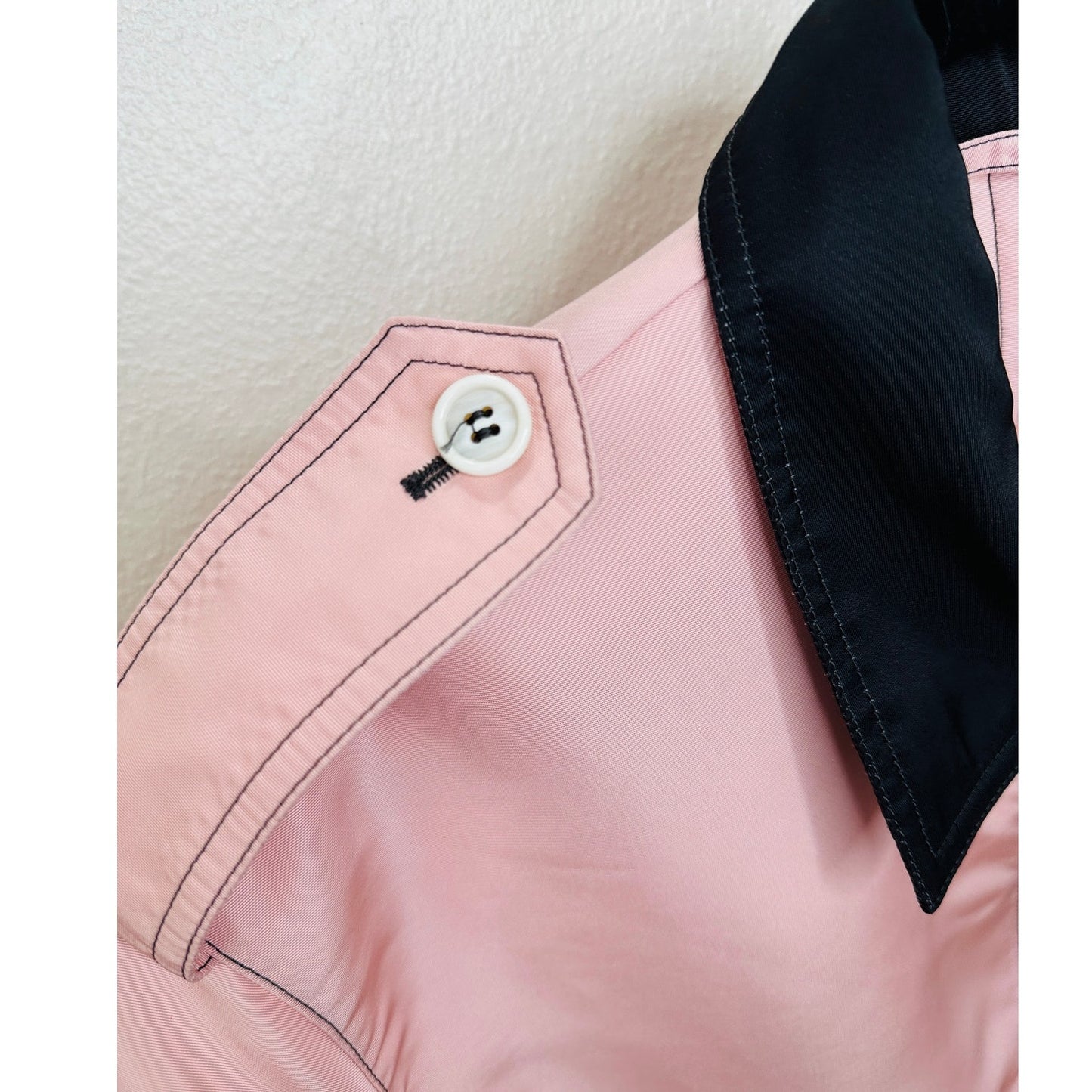 Alexander McQueen Pink & Black Dip Dye Front Zip Jacket 50 / Large