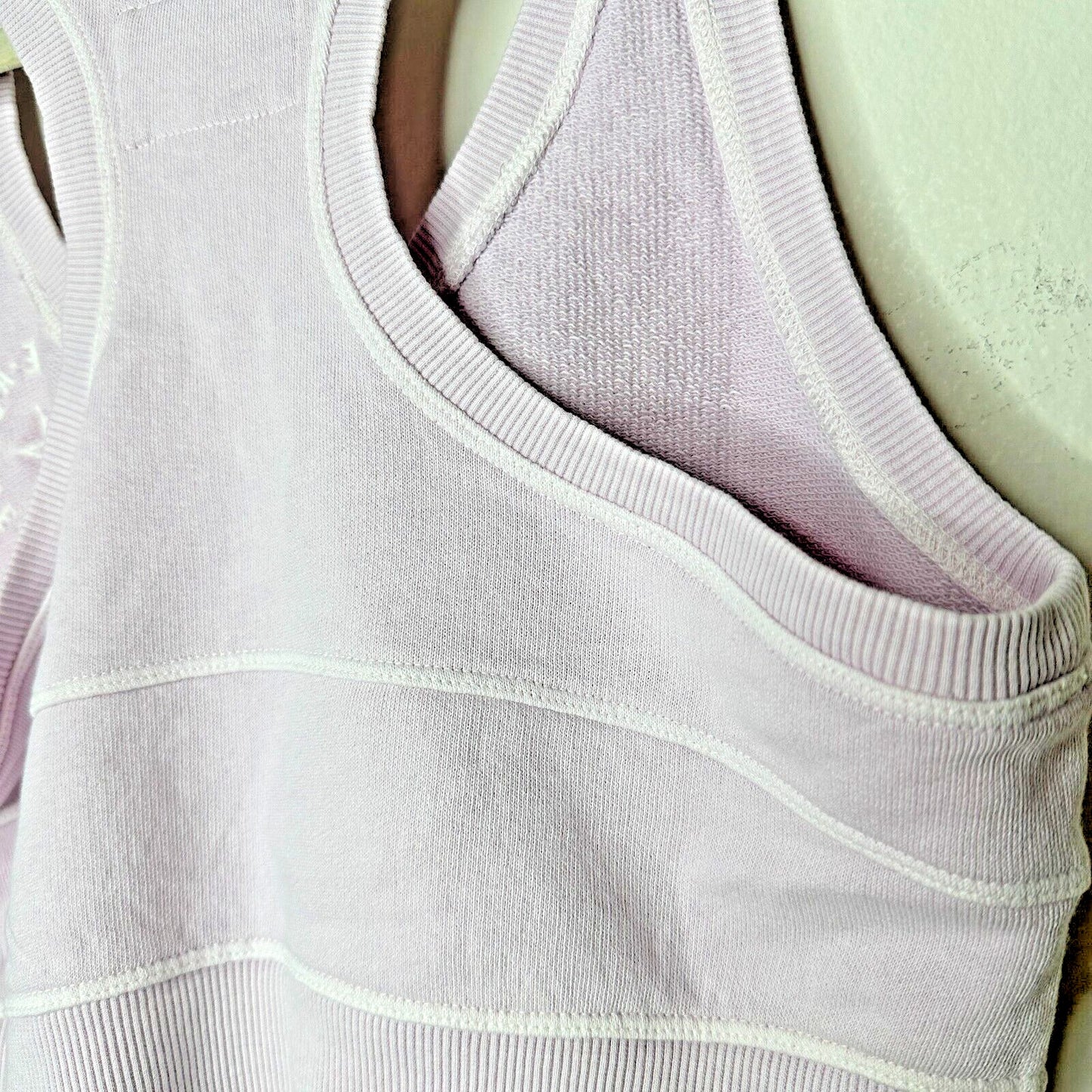 NWT L*Space Out Of Bounds Peony Lilac Crop Scoop Neck Racerback Sports Bra S
