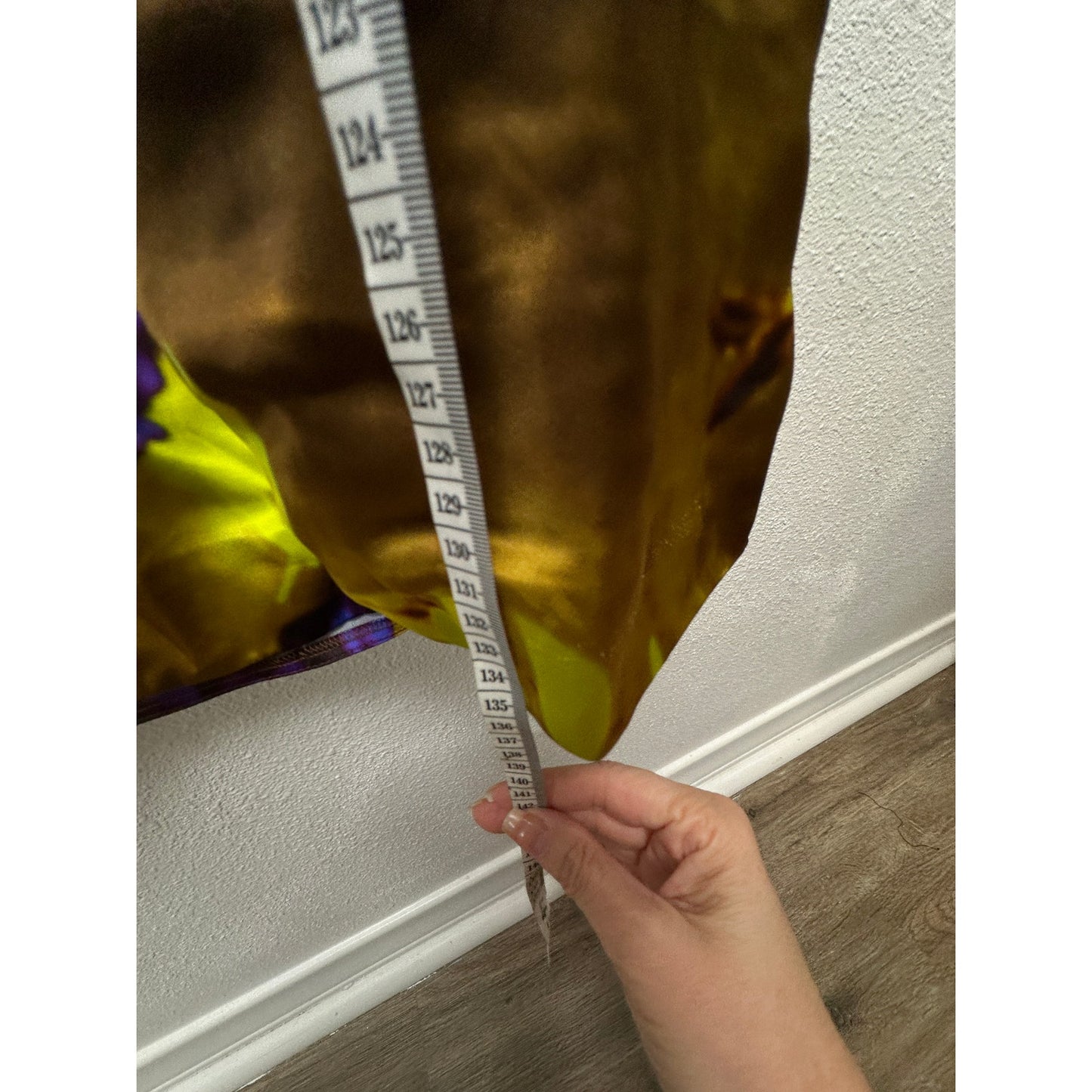 Dries Van Noten floral satin trench coat yellow women US 8 double-breasted