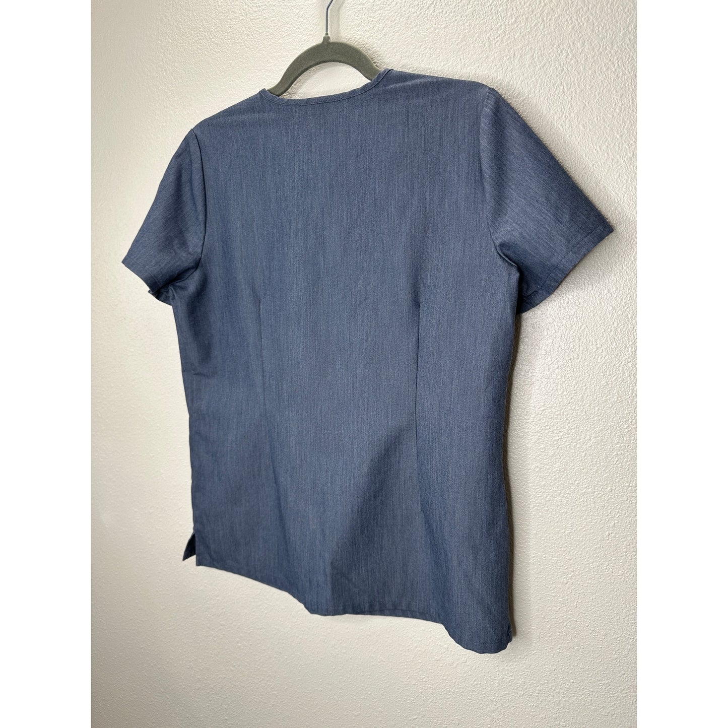 Blue Denim Casma 3 Pocket Classic Fit V-Neck Scrub Top S