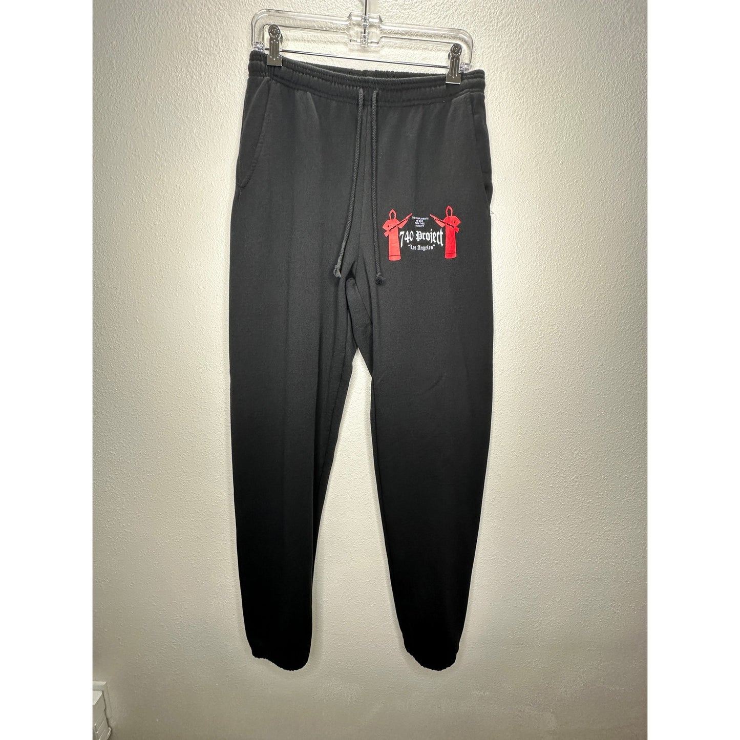 740 Project Black Men's Sweatpant Elastic Waist Jogger Medium