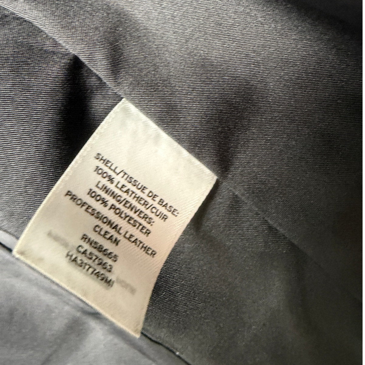 Halogen Black Leather Open Front Jacket Women's M