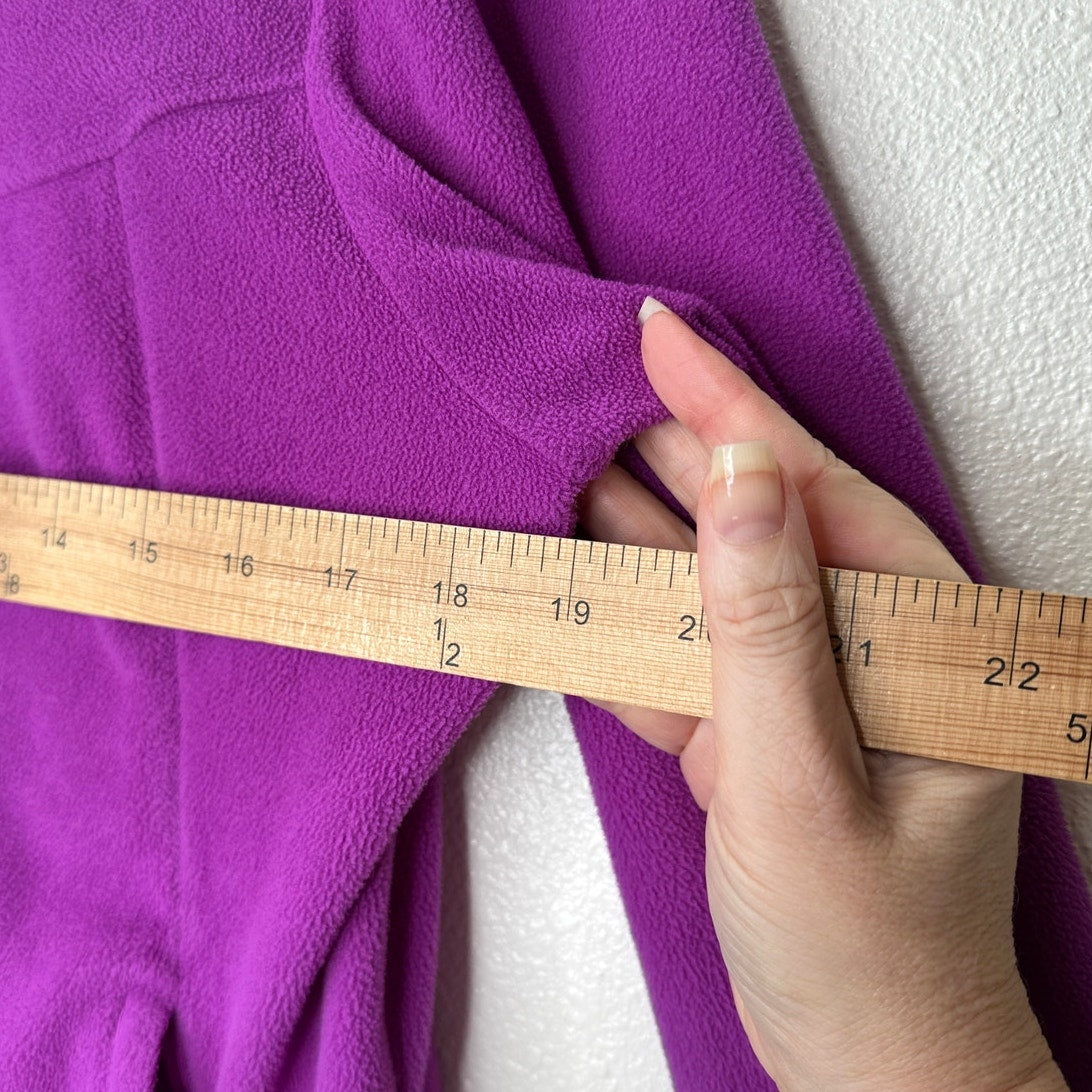 The North Face Lilac Front Zip Mock Neck Fleece Jacket S