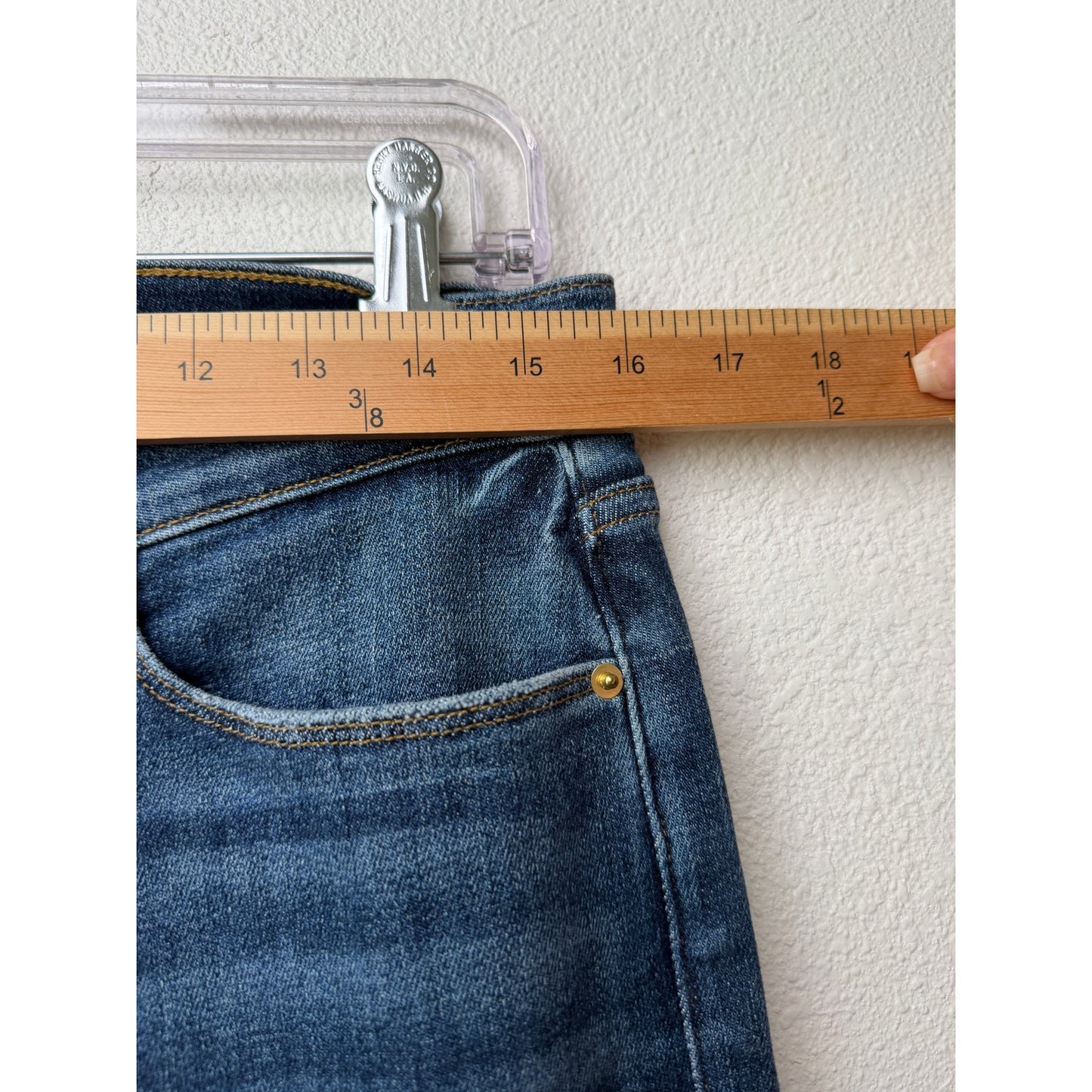 NWT FRAME Blue Le High Straight Jeans Bestia High Rise Denim