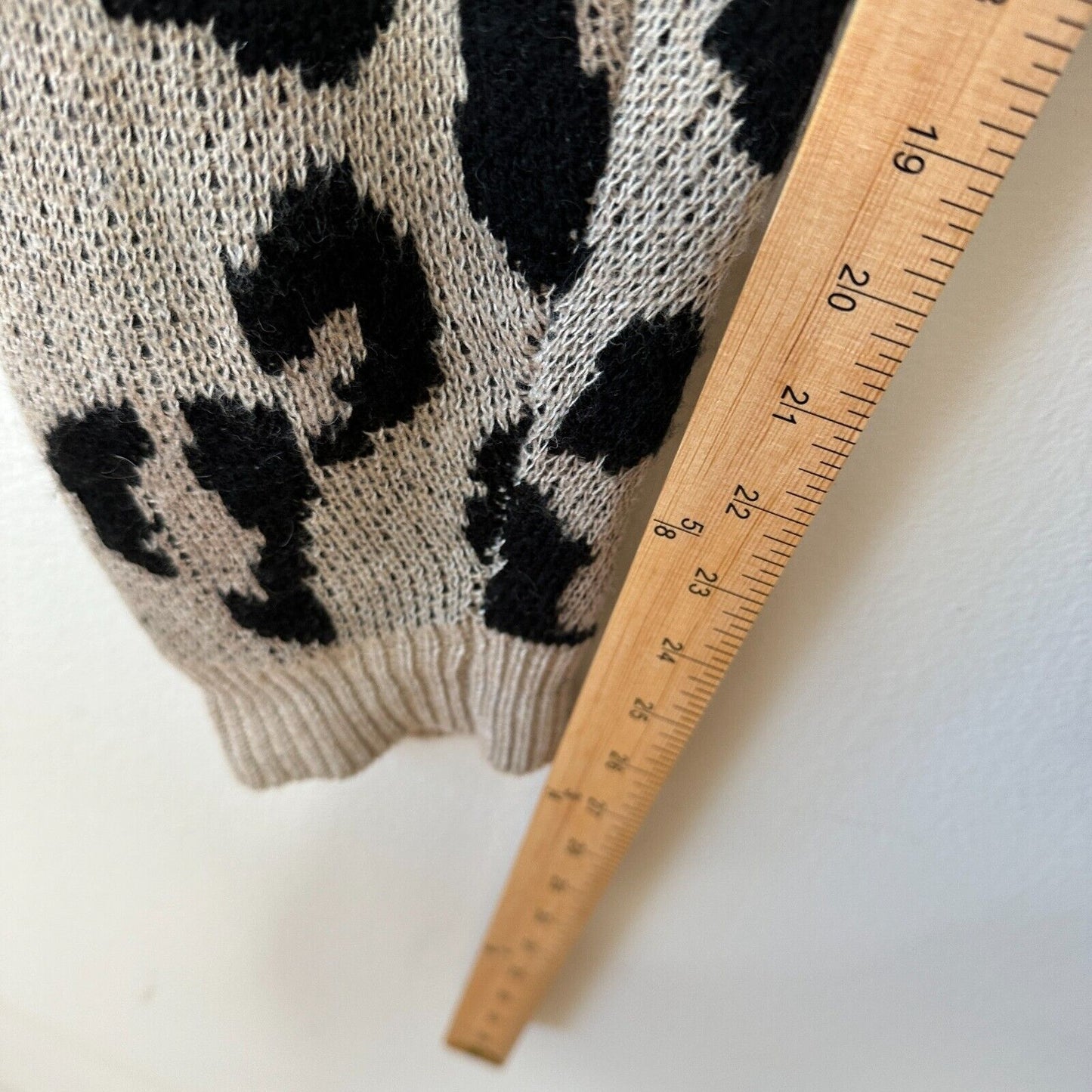 Olivaceous Tan Black Cheetah Print Jogger Pajama Pant Wide Drawstring Waist L