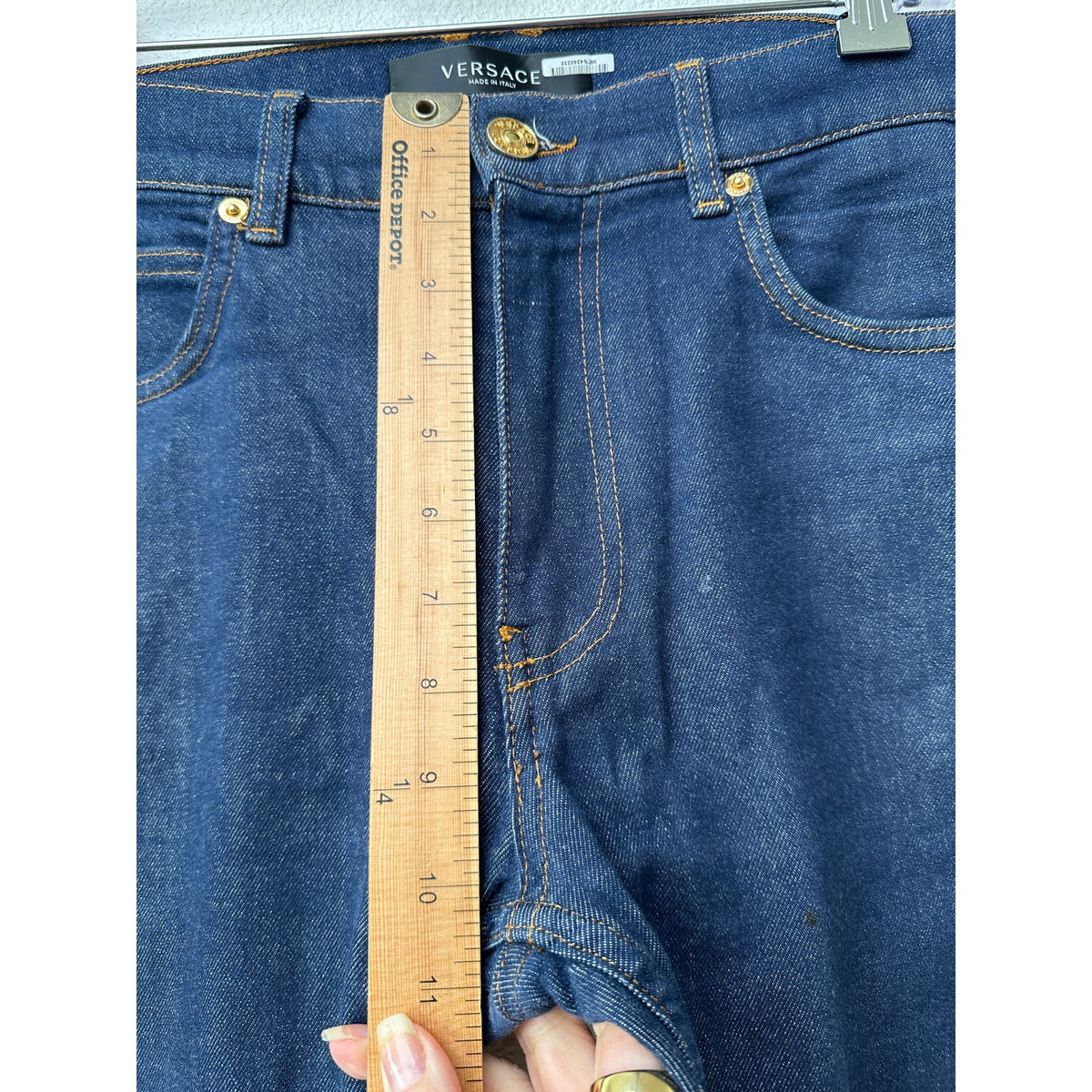 Versace Jeans Dark Wash Blue Men's US 33 Taylor Fit Straight Leg