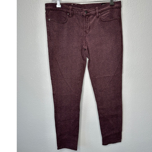 AllSaints Spitalfields Jacks Place Paisley Print Skinny Jeans 30