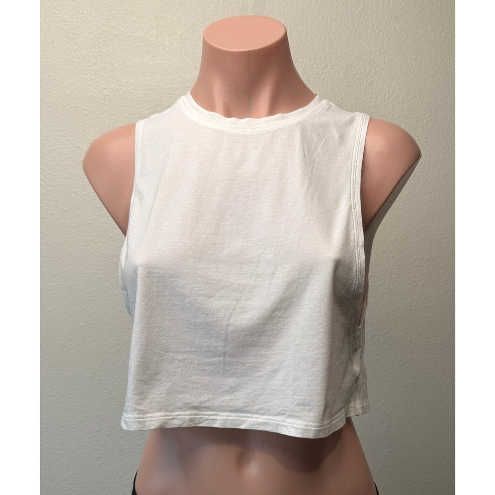 Lululemon Muscle Love Crop Tank White Women 4