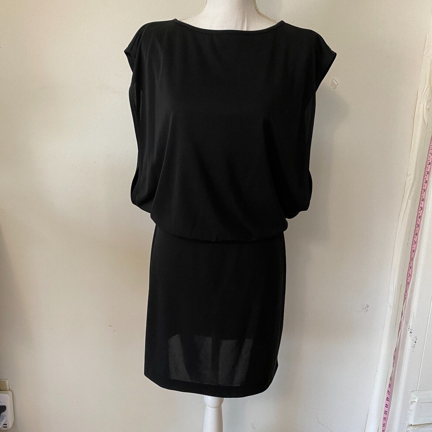 REVOLVE Susana Monaco Black Fitted Waist Kat Sleeveless Open Back Dress S