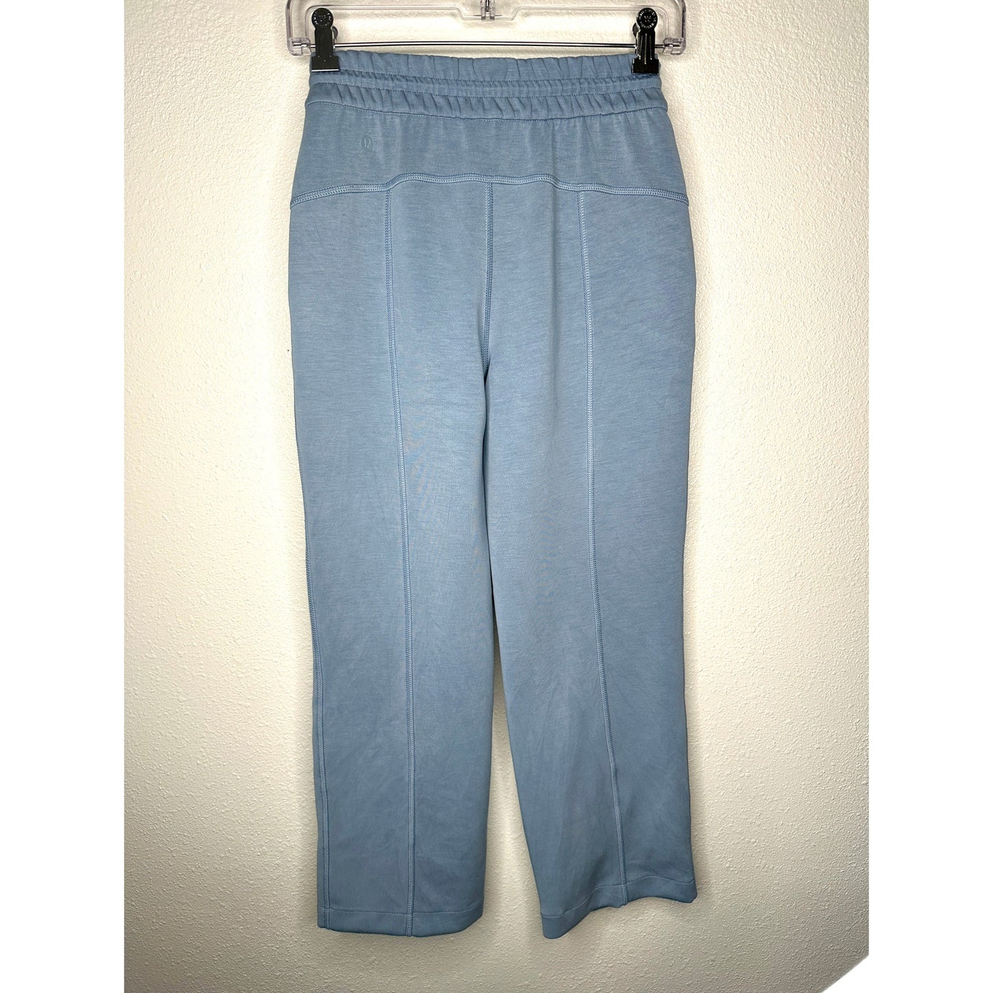 Lululemon Softstreme Pale Blue High Rise Drawstring Lounge Pant Size 2 Oversize