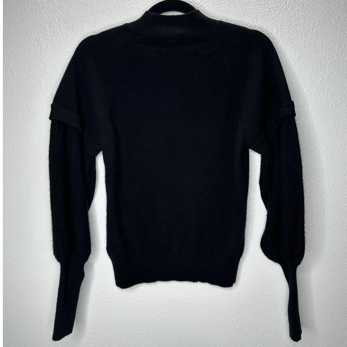 Jonathan Simkhai Black Mackenzie Mock Neck Cashmere Sweater