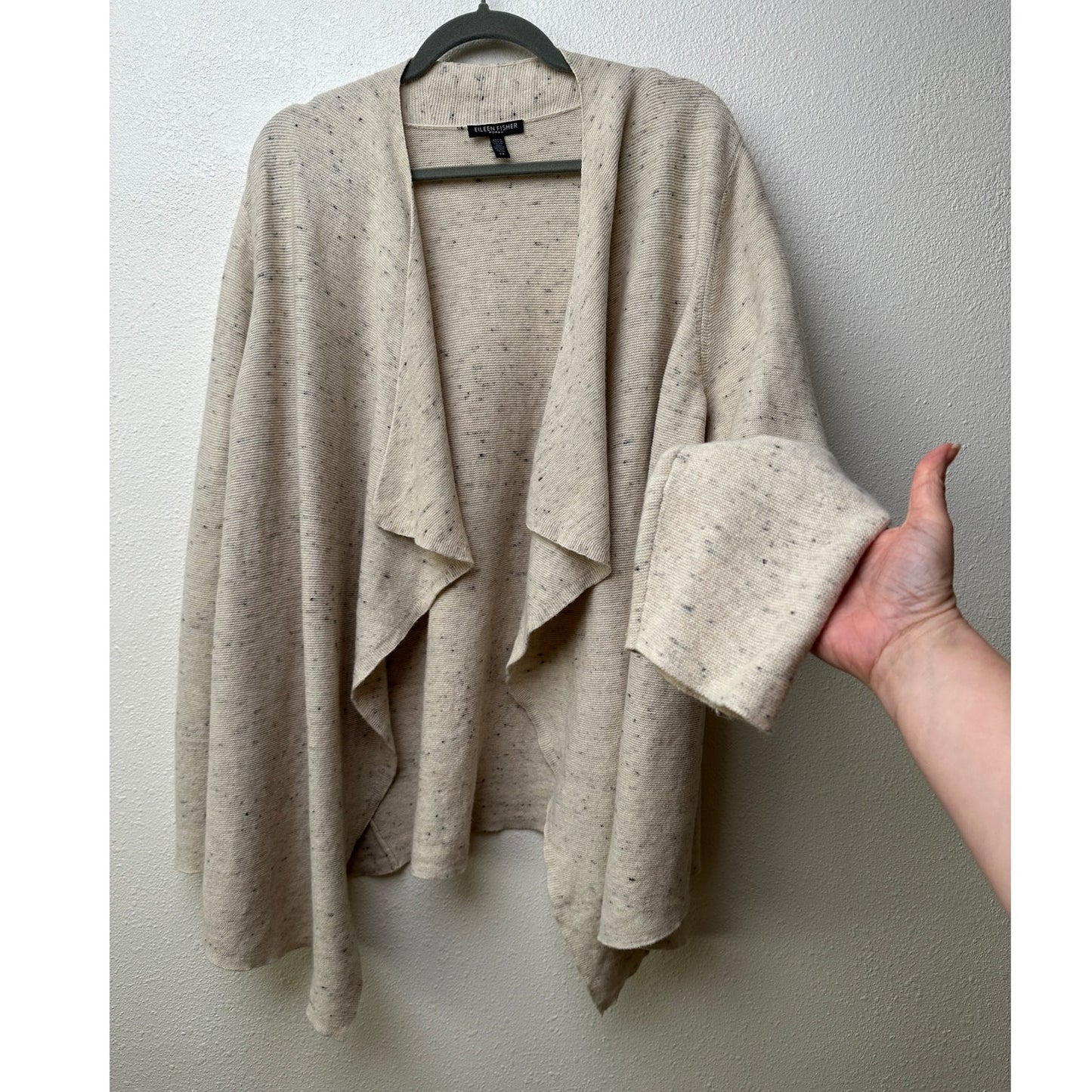 Eileen Fisher Speckled Cardigan Sweater 2X