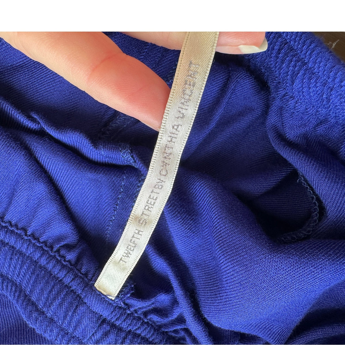 Twelfth Street Royal Blue Palazzo Wide Leg Pants w/ Pockets S