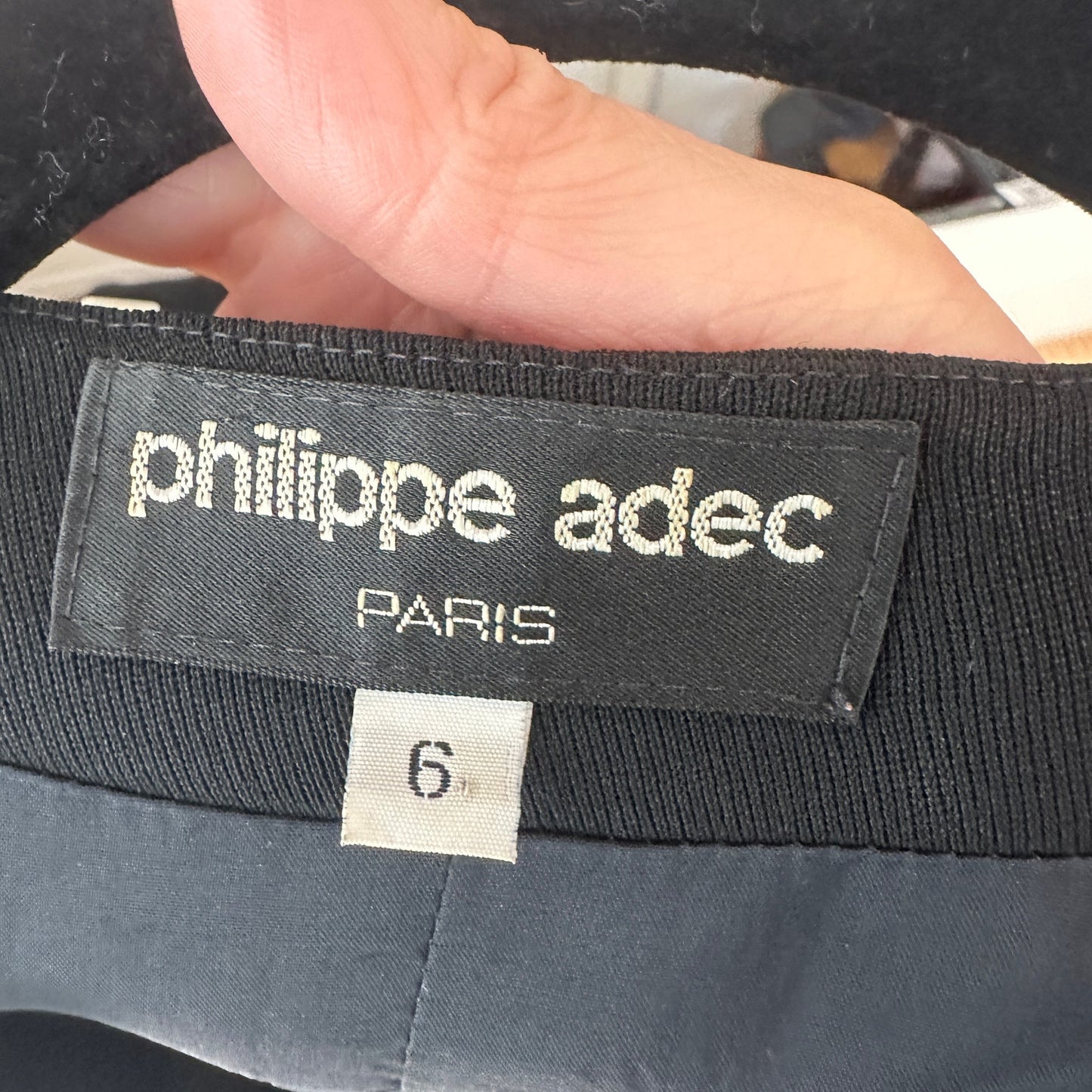 Philippe Adec Paris V-Neck Sleeveless Button Front Vest Dress 6