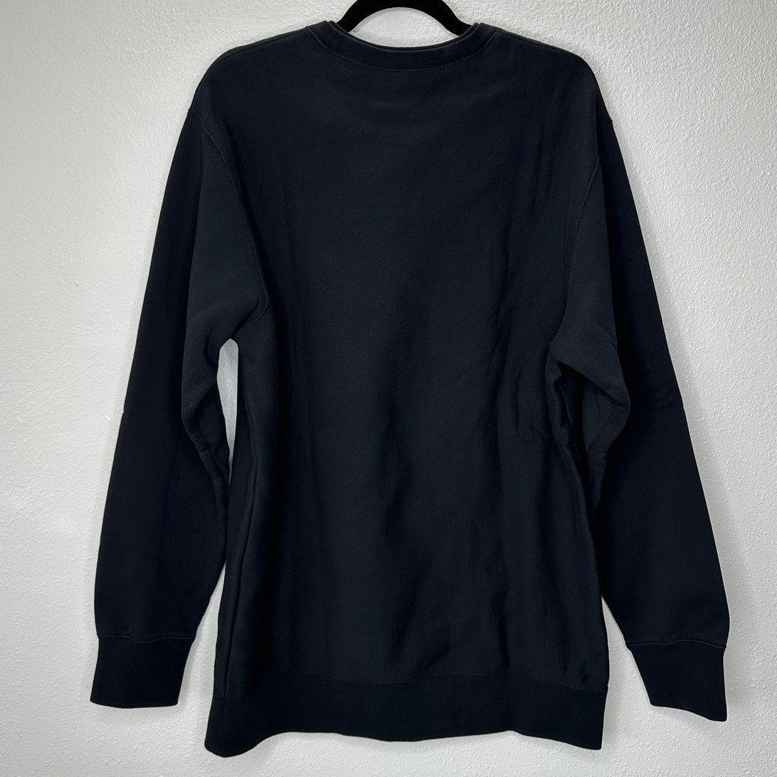 Moncler Black Genius 1952 X Undefeated White Logo Altered Sweatshirt L