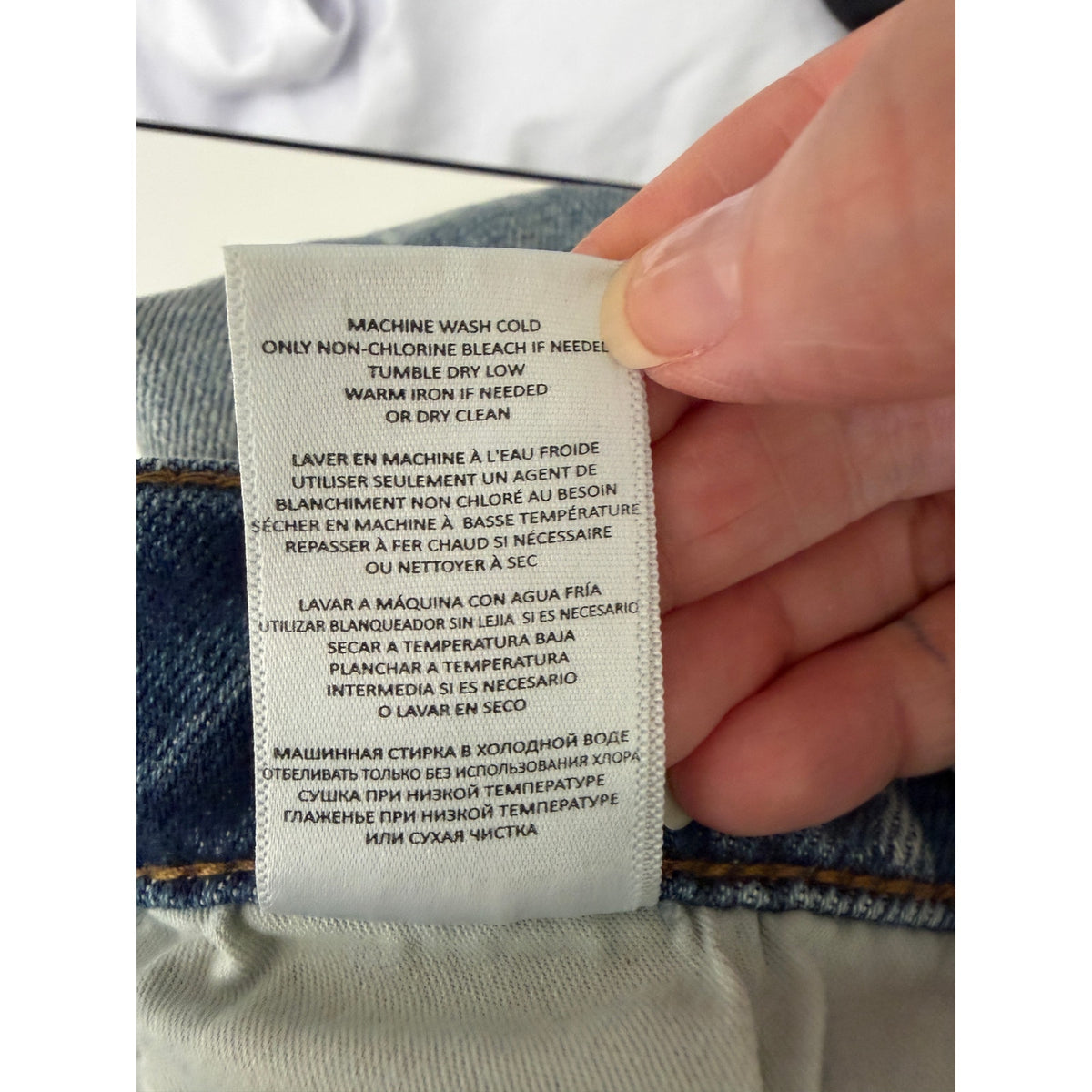 RE/DONE Blue High Rise Wide Leg Crop Jeans Women's 26