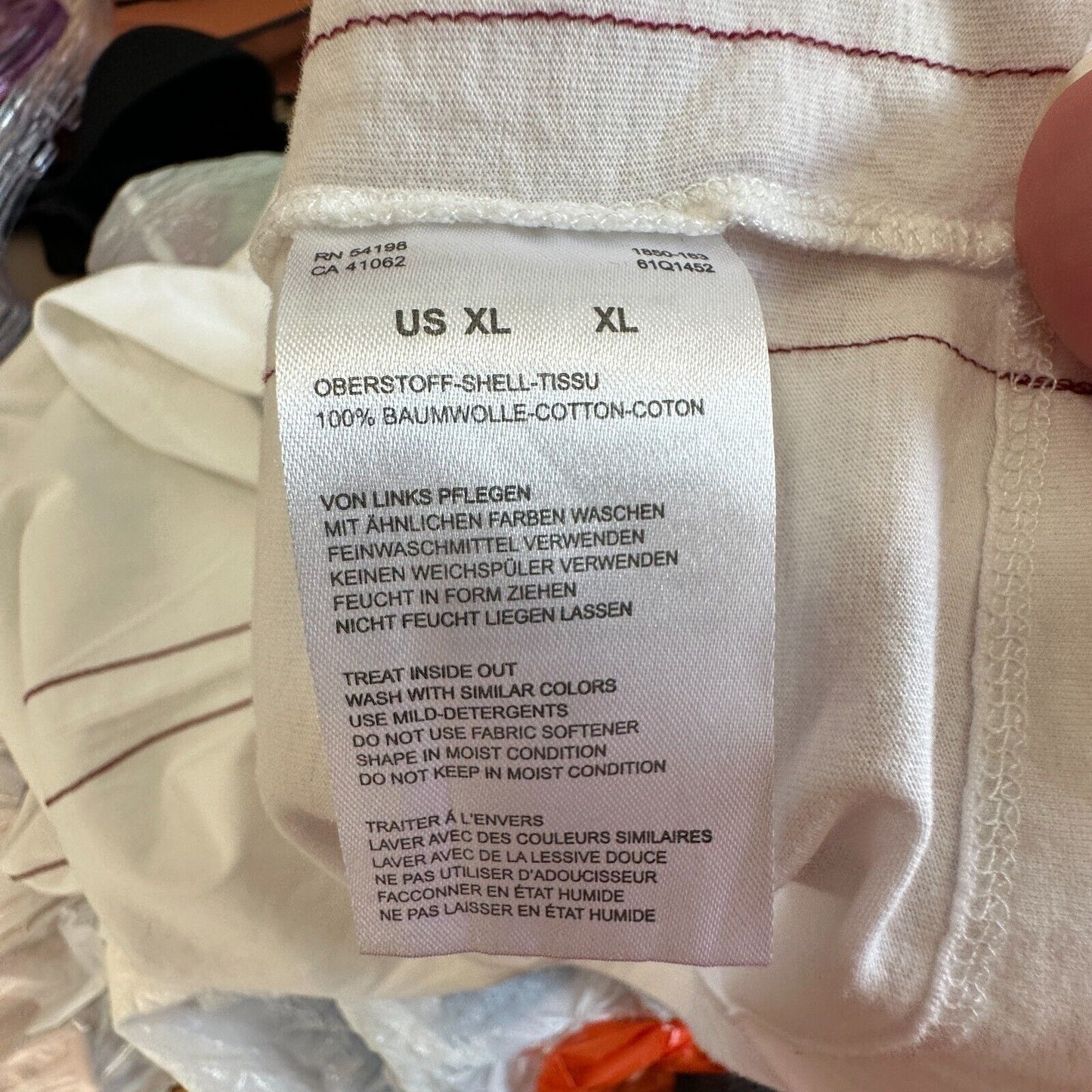 Bogner Ivory Blue Dog Sled Graphic Short Sleeve Round Neck Tee Shirt XL