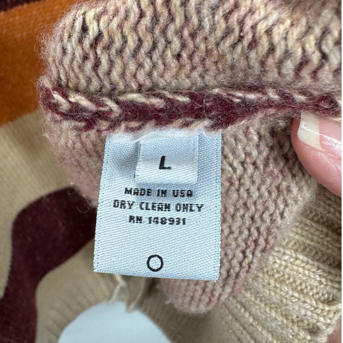 The Elder Statesman Enlightened Bear Striped Cashmere Cardigan L