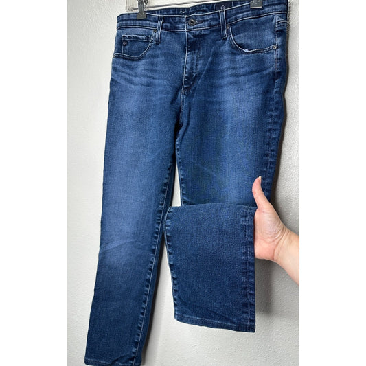AG Adriano Medium Wash Whiskered Prima Cigarette Leg Jeans 30