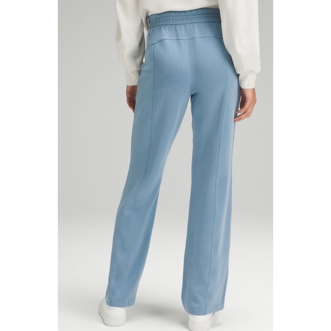 Lululemon Softstreme Pale Blue High Rise Drawstring Lounge Pant Size 2 Oversize