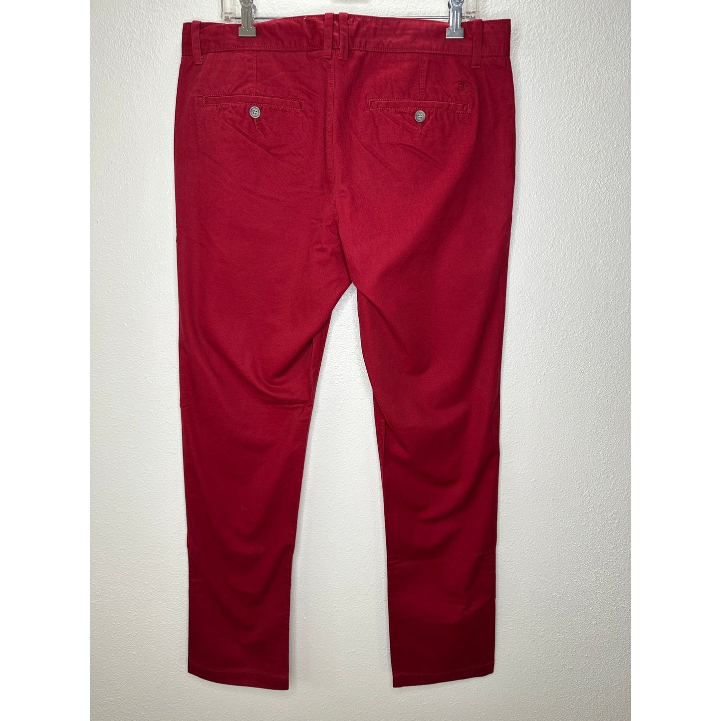 Original Penguin Slim Fit Red Chino Twill Pants 34 / 32