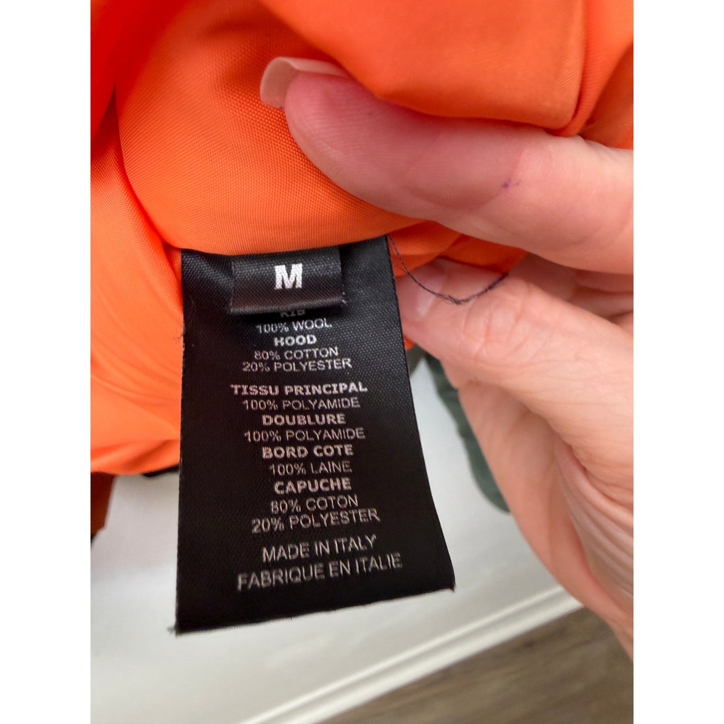 Vetements x Alpha Mens M Green Hooded MA1 Bomber