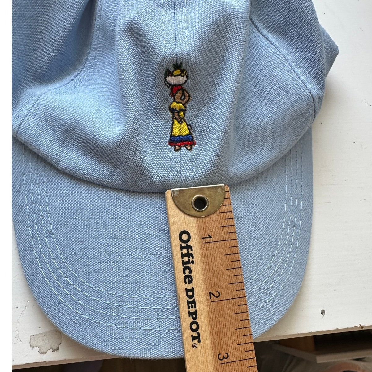 Kowu Light Blue Colombian Embroidered Adjustable Baseball Cap
