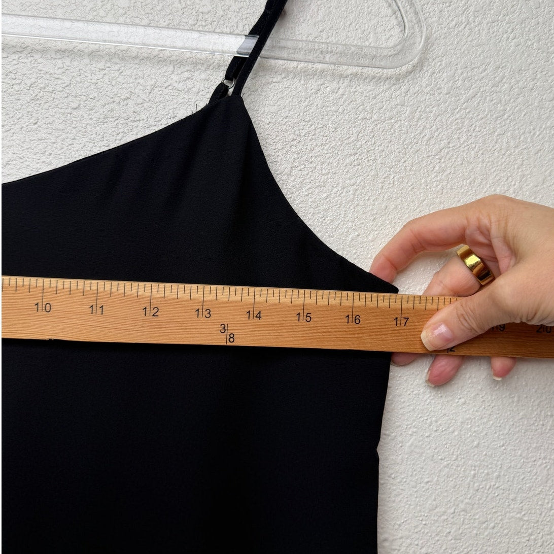 Banana Republic Black Spaghetti Strap V Neck Cami Women's US XS Petite