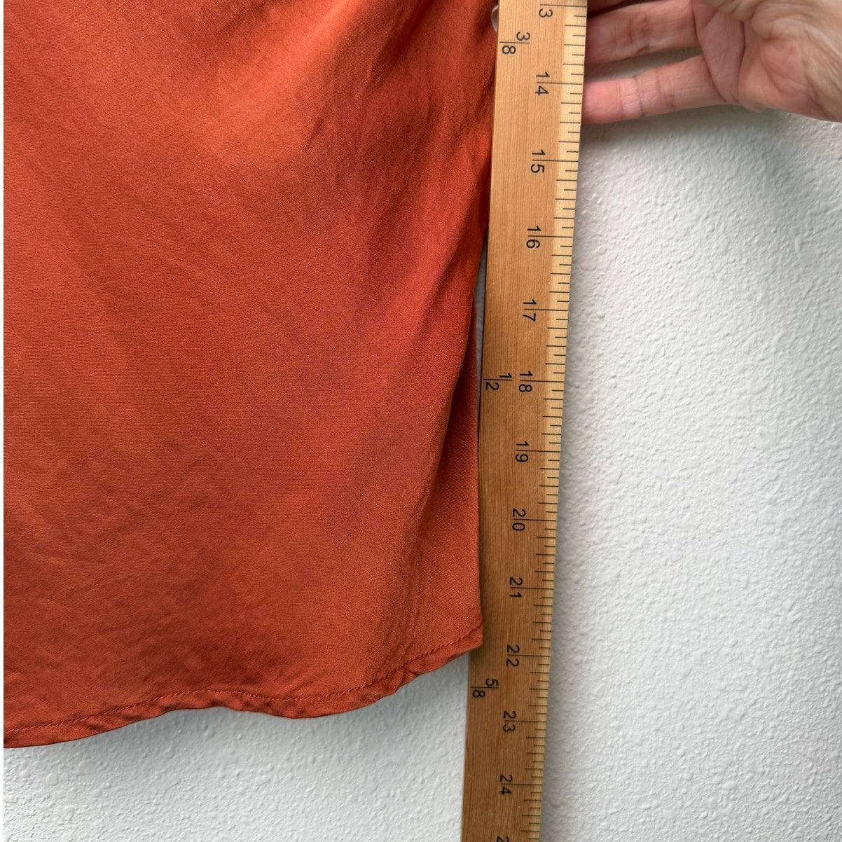Blue Life Rust Cowl Neck Cami Top XS 100% Viscose Made USA