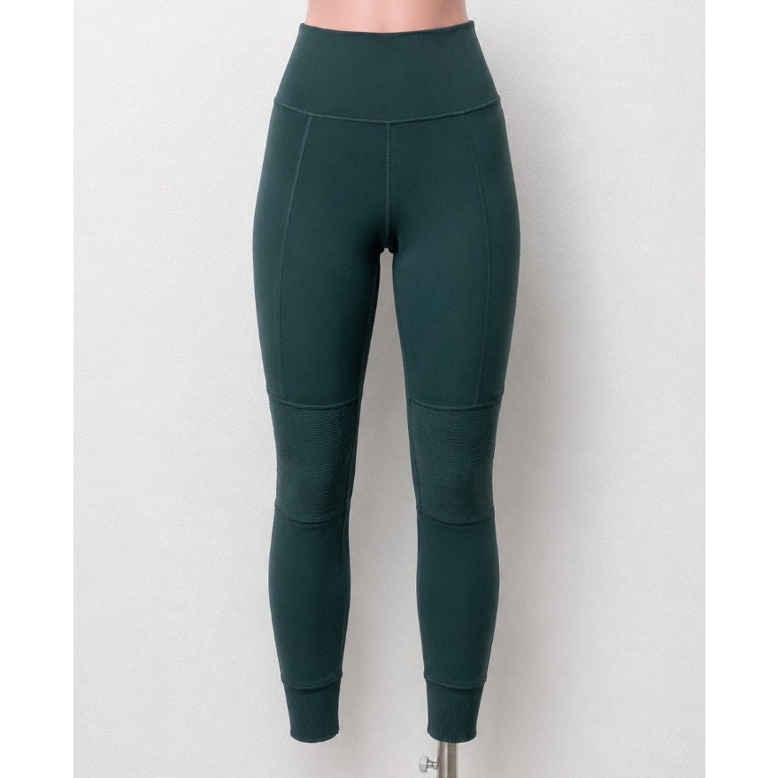 Alo Yoga Midnight Green High Wide Waist Leggings with Breathable Wicking XS
