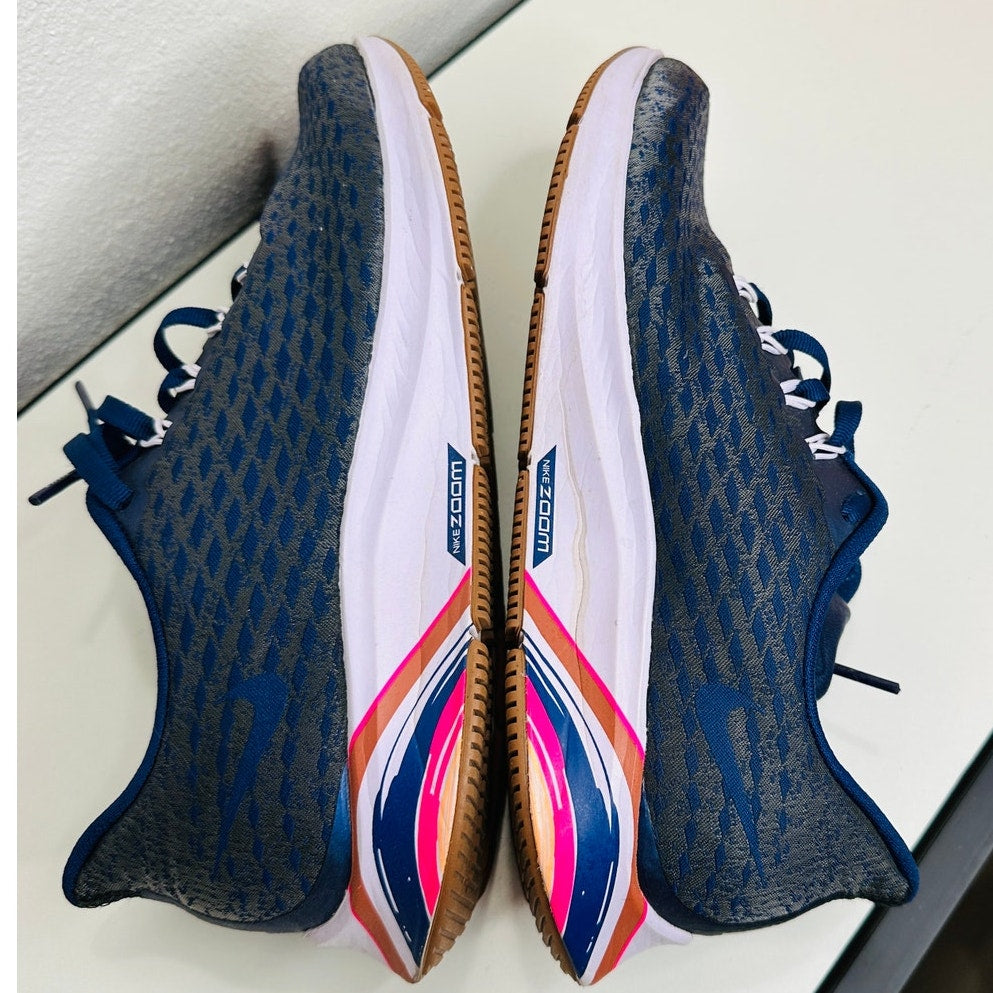 Nike W Air Zoom Pegasus 35 PRM Blue Mesh Running Shoe Sneakers 8