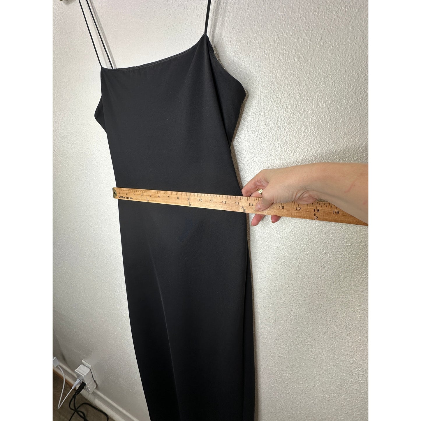 Alice + Olivia Black Strappy Cutout Back Maxi Dress 8