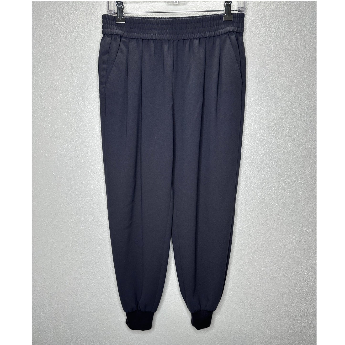 Joie Slate Pull On Elastic Waist Pocket Jogger Pants Cuffed Hem Small