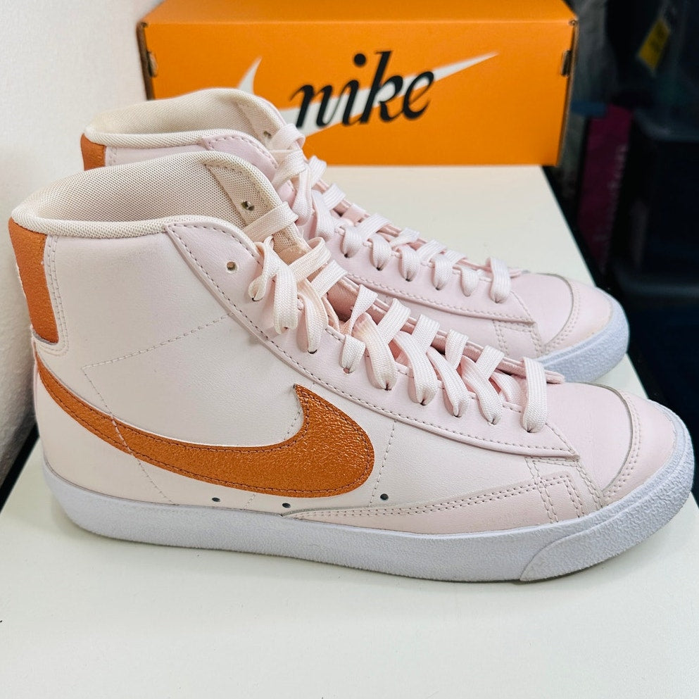 Nike Blazer Mid '77 ESS Soft Pink Metallic Copper Sneaker 8.5