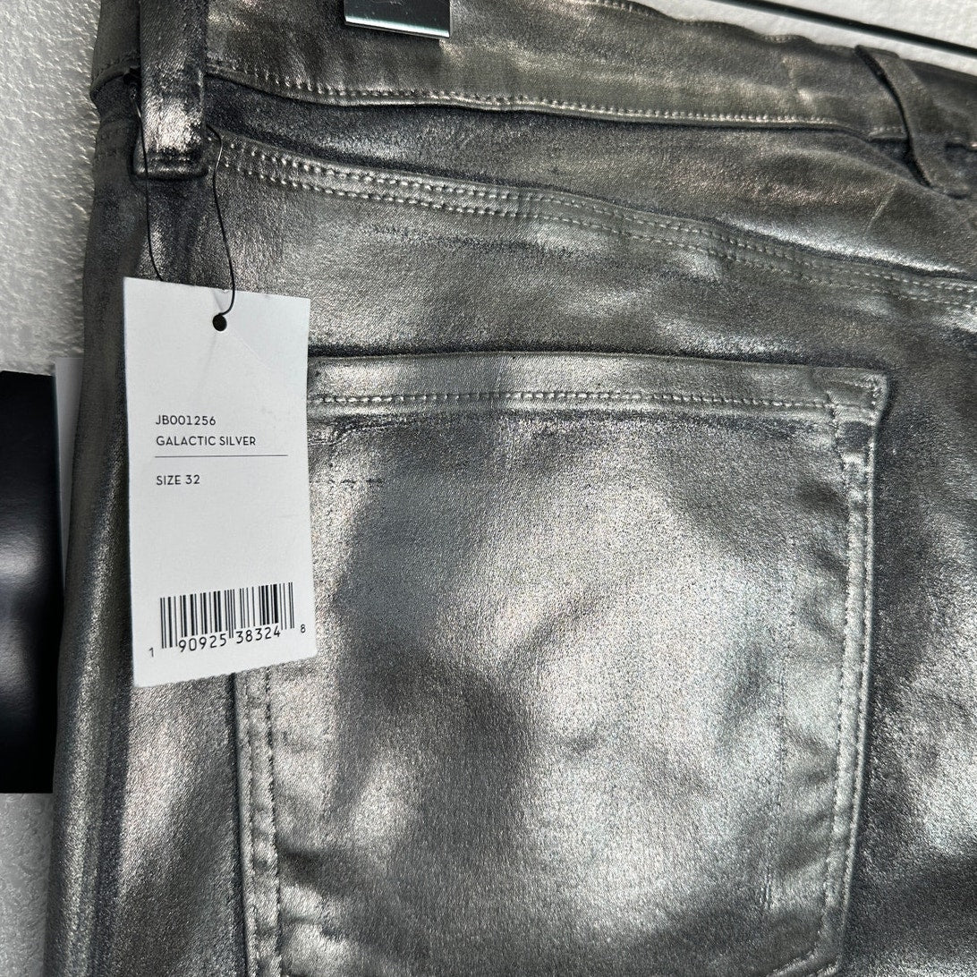 NWT J Brand Galactic Silver Ruby High Rise Crop Cigarette Jeans 32 / 14