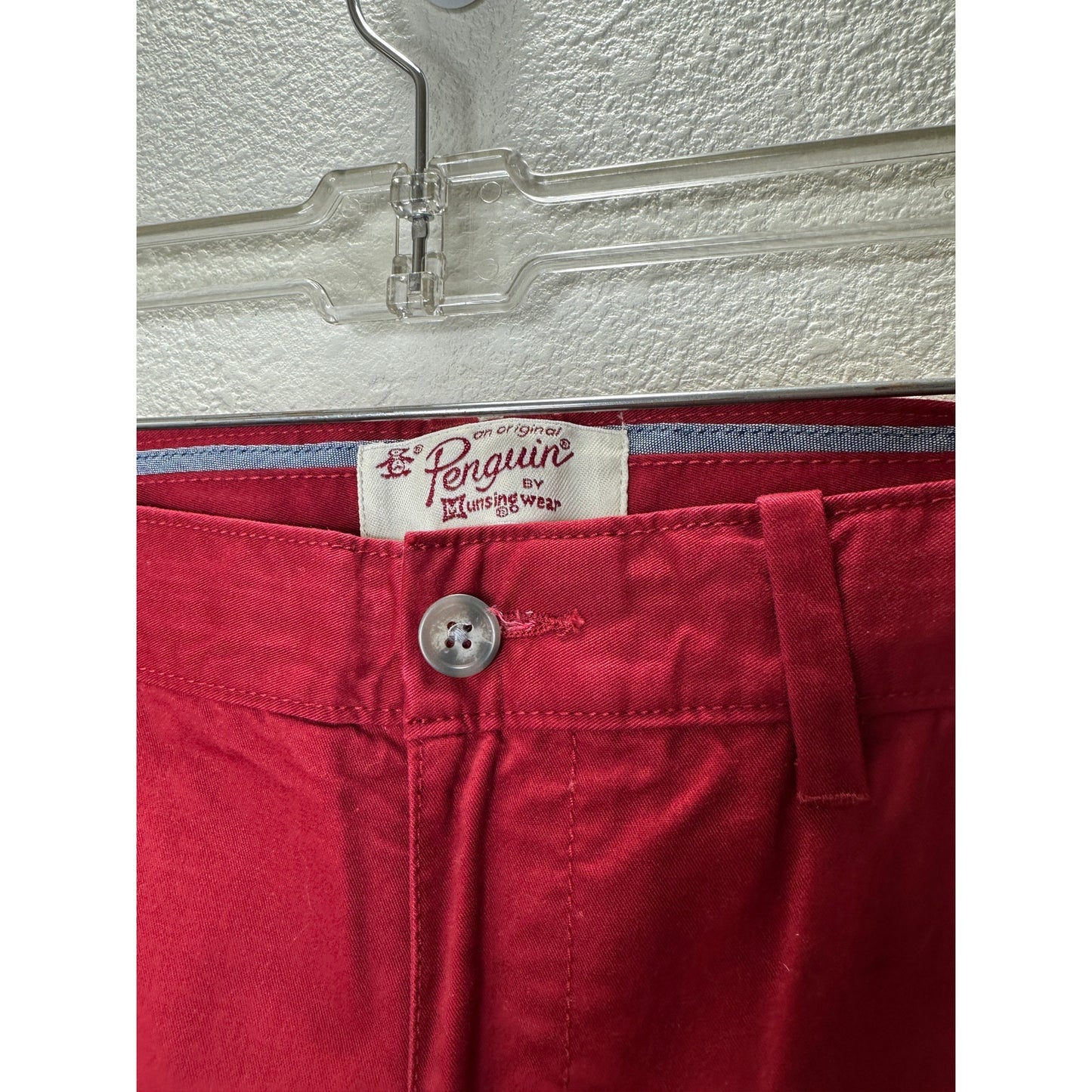Original Penguin Slim Fit Red Chino Twill Pants 34 / 32