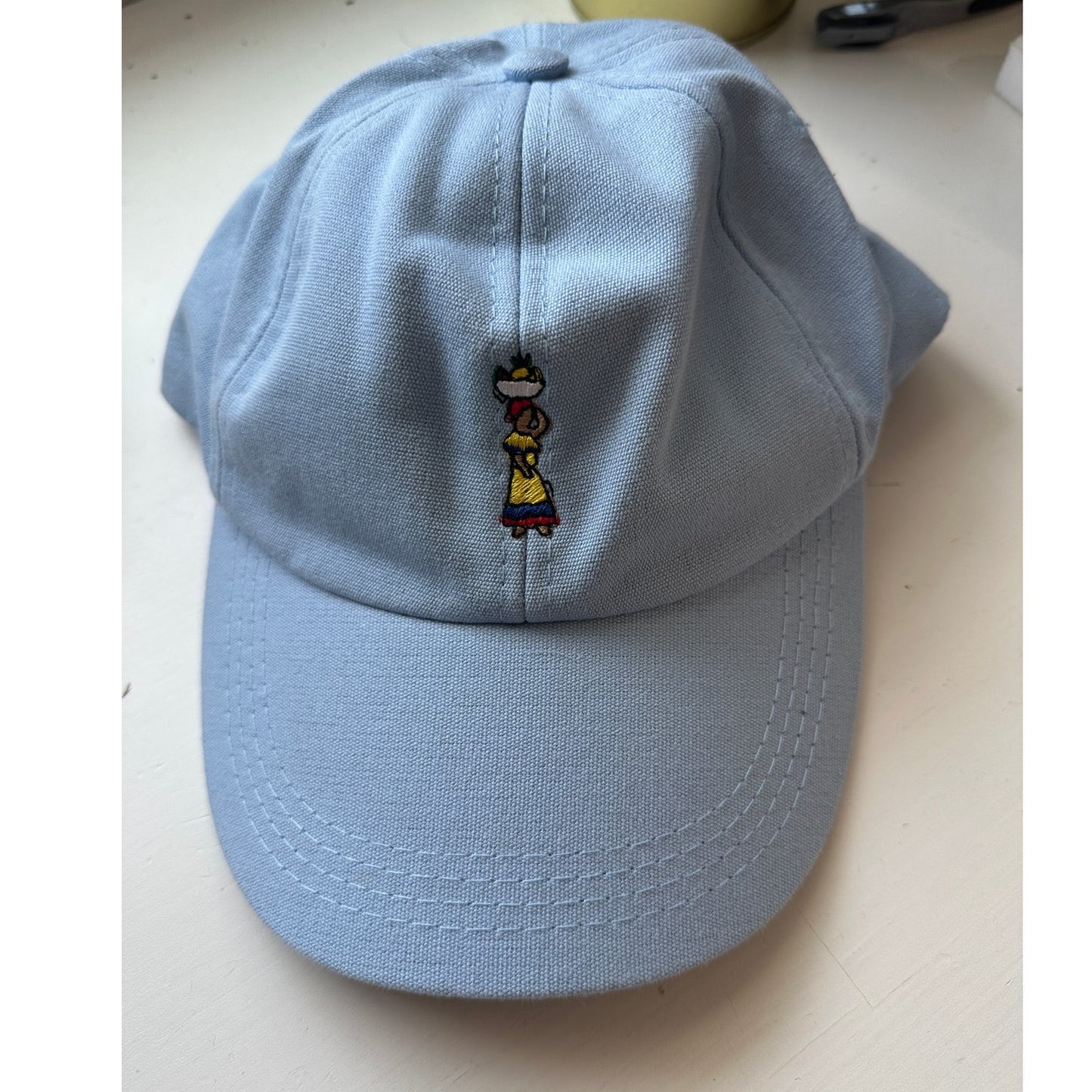 Kowu Light Blue Colombian Embroidered Adjustable Baseball Cap