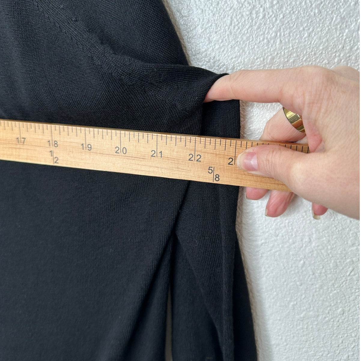 Zara Black Round Neck Long Sleeve Lightweight Thin Sweater Jumper L