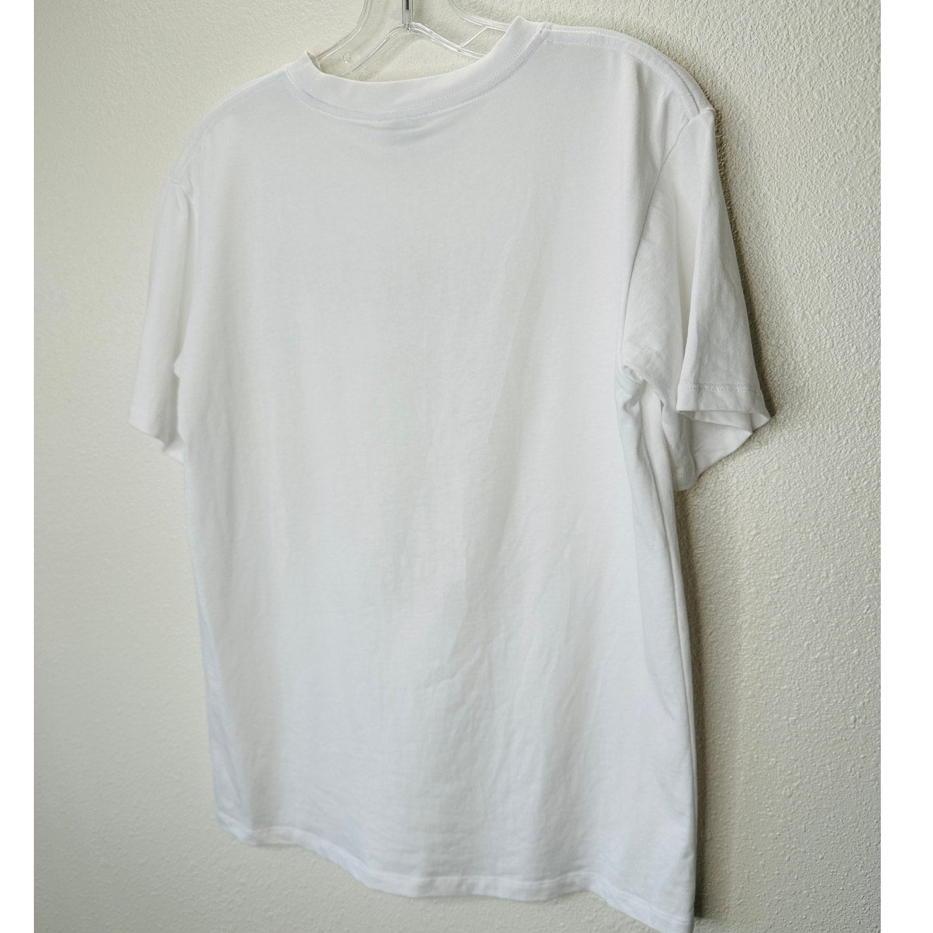 Loewe White Short Sleeve Cream Embroidered Logo Graphic Tee S