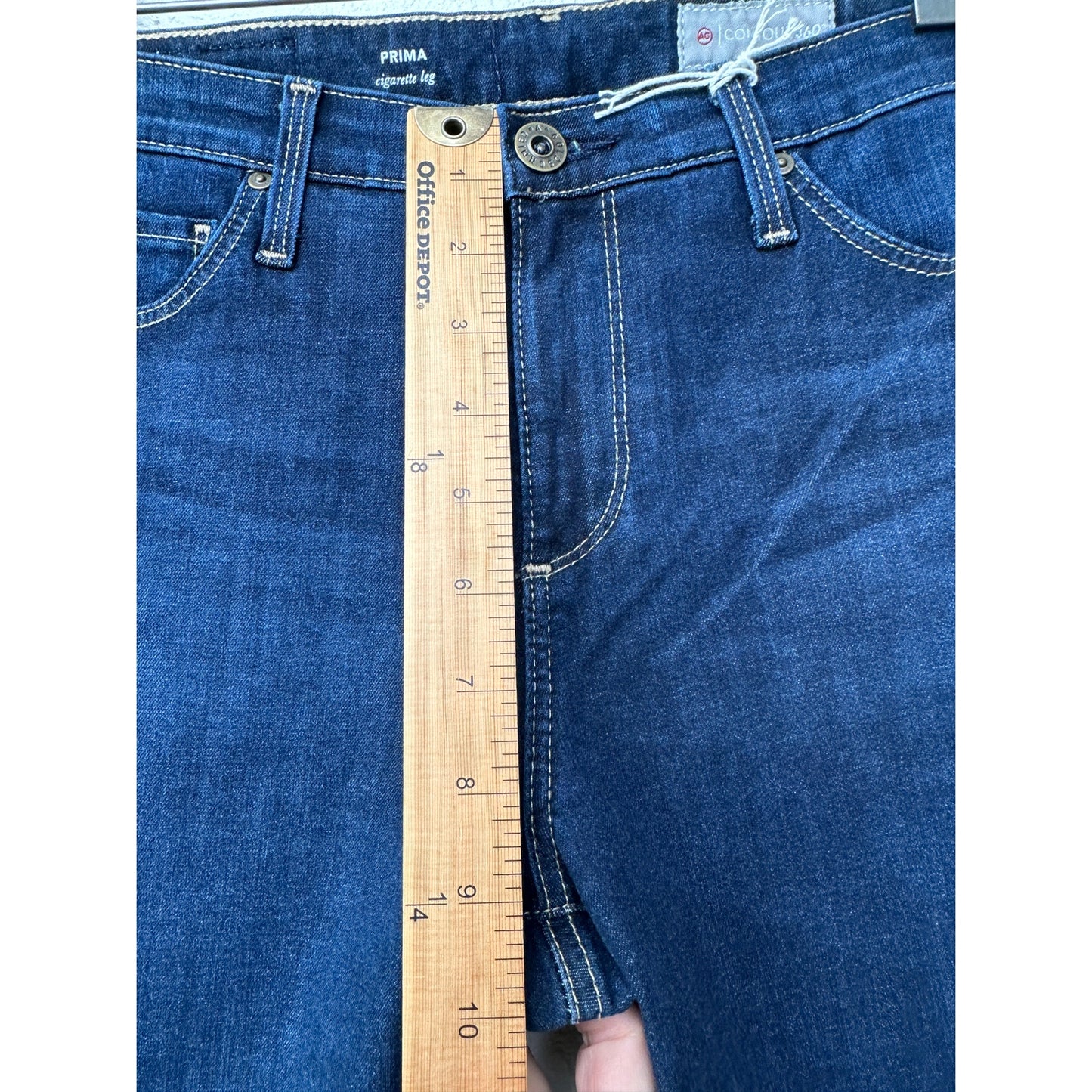 NWT AG Contour 360 Prima Cigarette Leg Jeans Dark Wash Women’s 28